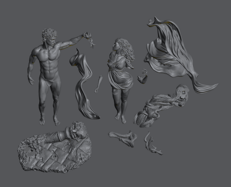 Apollo and Dafne - 3D Print