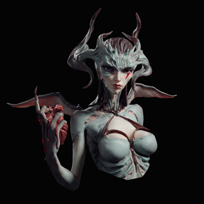 Dark Embrace Bust - 3D Print