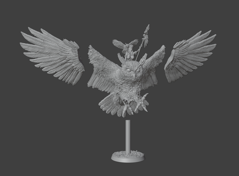 Eloven Flying On Noctua - 32mm - 3D Print