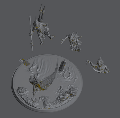 Inhabitants of the Shadowed Waters - 3D Print