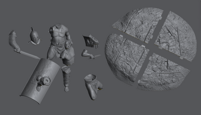 Flamma the Unyielding- Secutor Gladiator - 3D Print