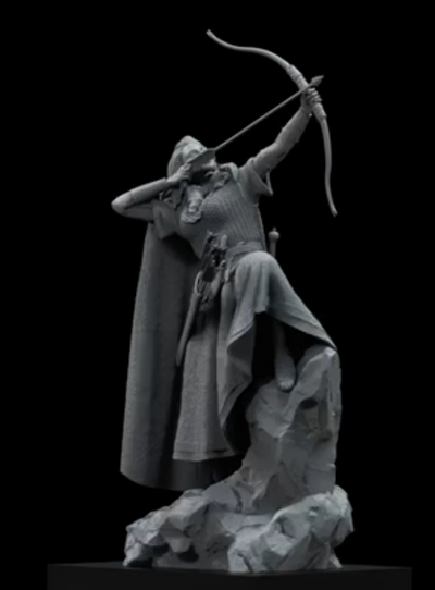 Hadrian's Wall Diorama, Lady Warrior - Part 2 - 75mm