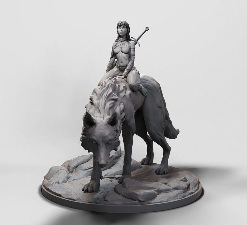 Wolf Rider - 32mm - 3D Print