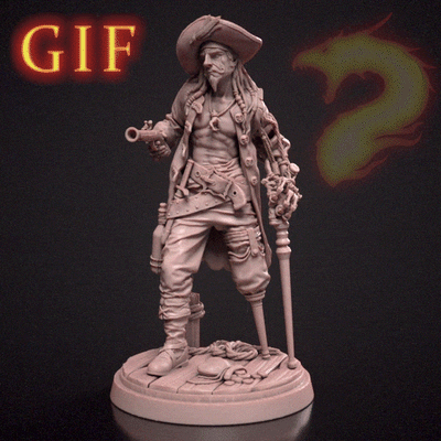 Captain Barnabas, the Infamous Corsair - 3D Print