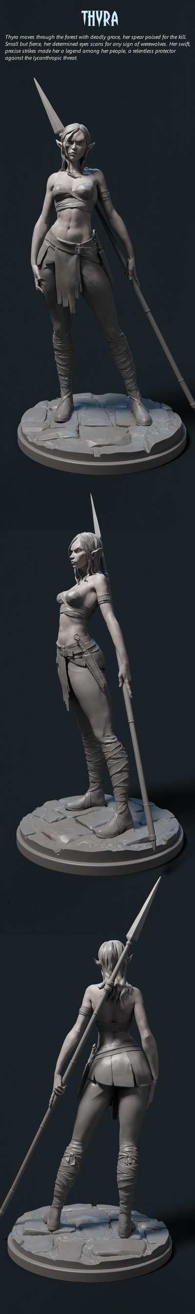 Thyra - 75mm - 3D Print