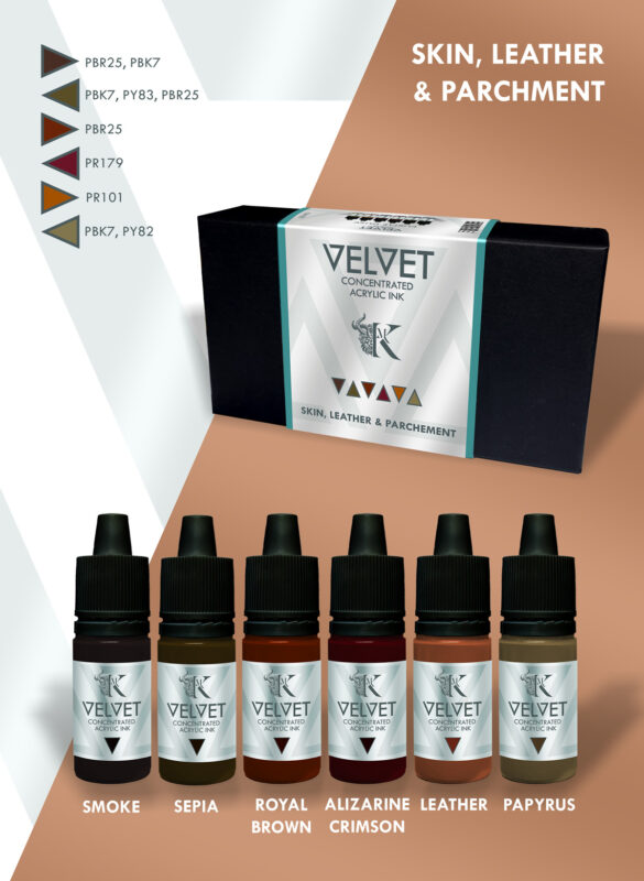 Velvet Inks Skin, Leather and Parchment