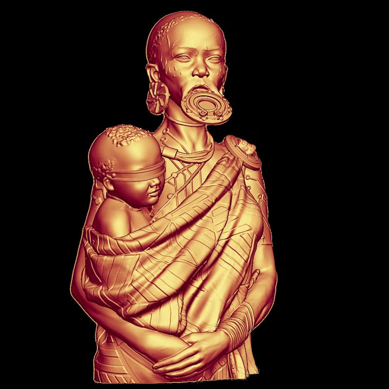 Zahabu Bust- 3D Print