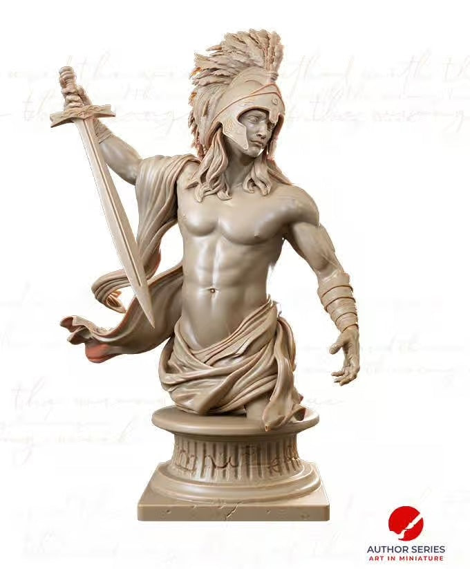 Apollo Bust - Winged - 3D Print