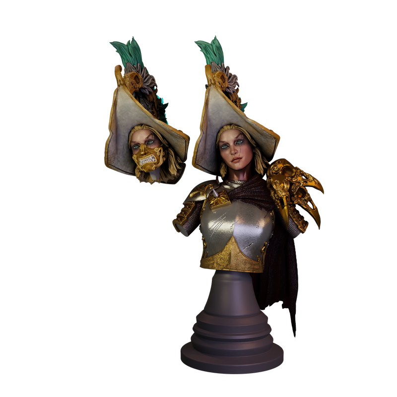 Captain Aralys Bust - 3D Print