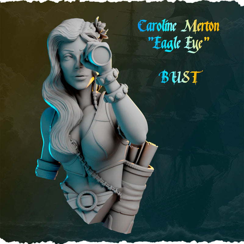 Caroline Merton "Eagle Eye" Bust - 3D Print