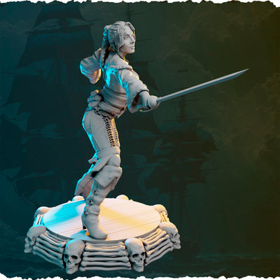 Christine Pinkerton "Wandering Swordswoman" - 75mm - 3D Print