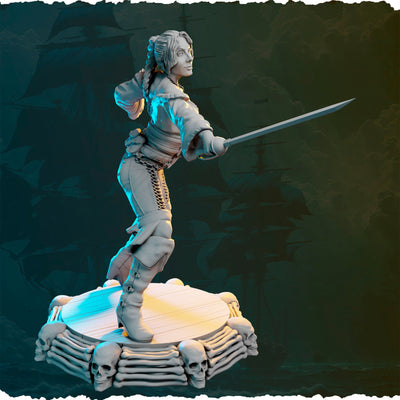 Christine Pinkerton "Wandering Swordswoman" - 32mm - 3D Print