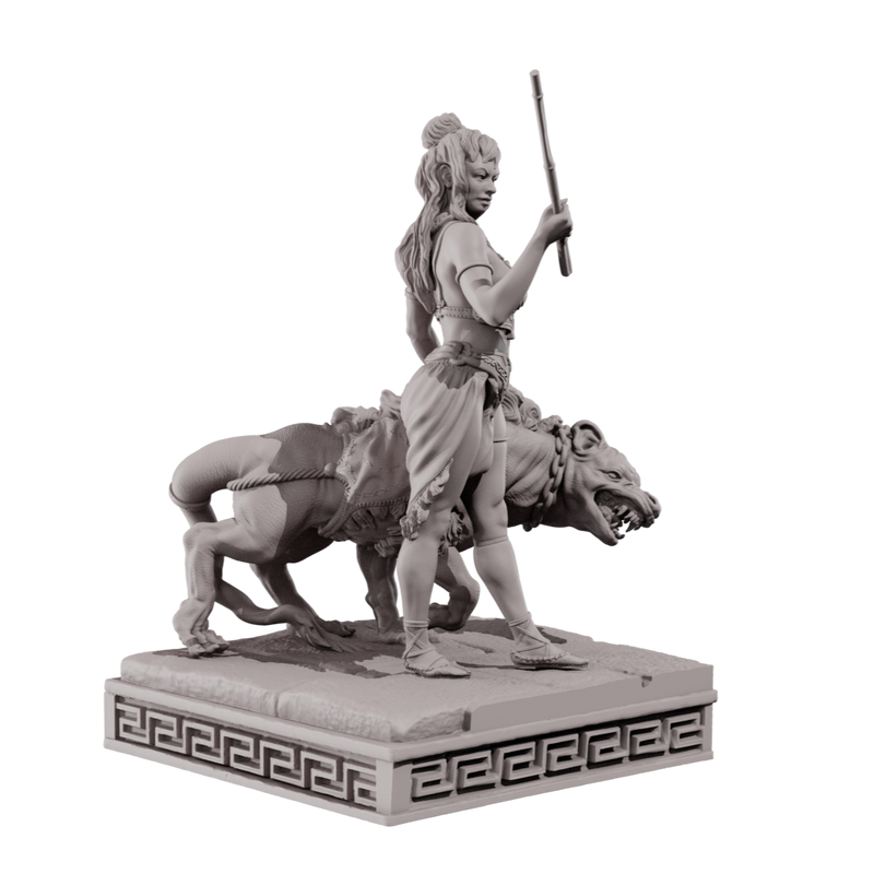 The Lost Kingdom of Seductive Amazons Diorama - 3D Print