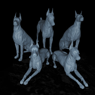 Dobermans - 3D Print