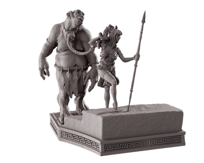 Lyndra and the Ogre - 3D Print