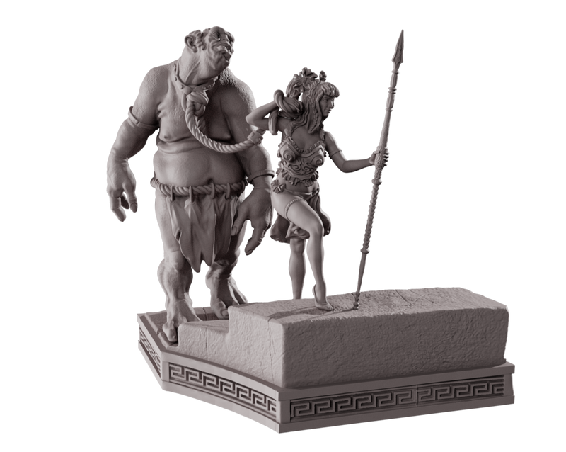 Lyndra and the Ogre - 3D Print