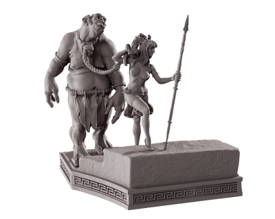 Lyndra and the Ogre - 3D Print