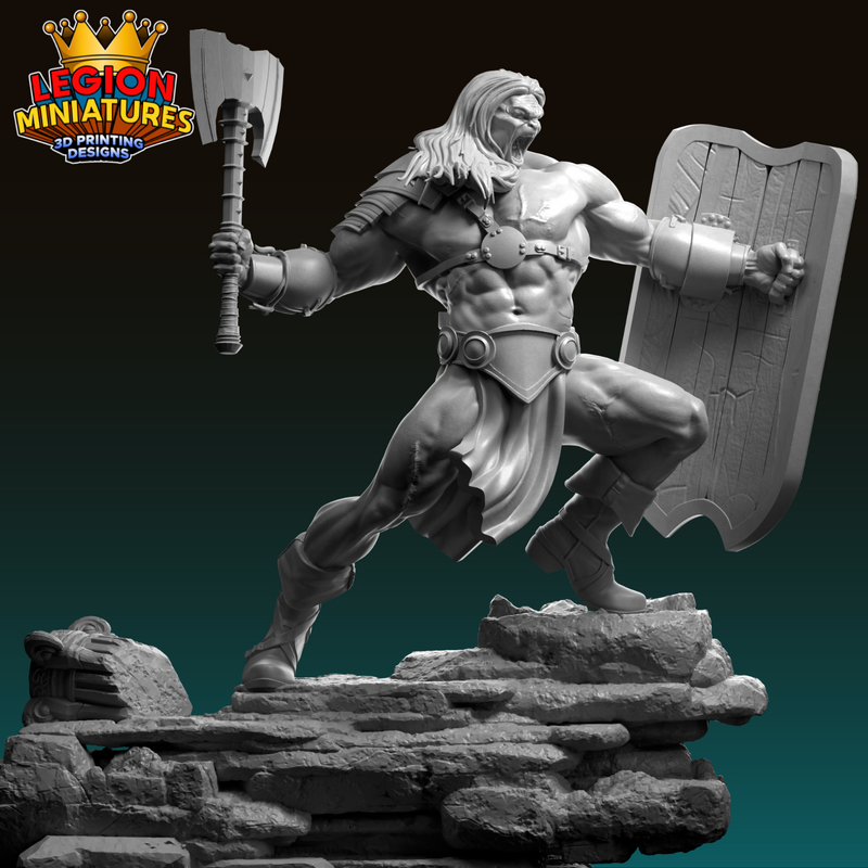 Halgar Berserker warrior - 3D Print
