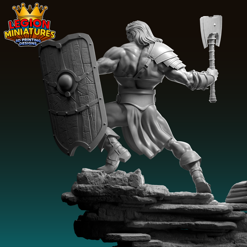 Halgar Berserker warrior - 3D Print