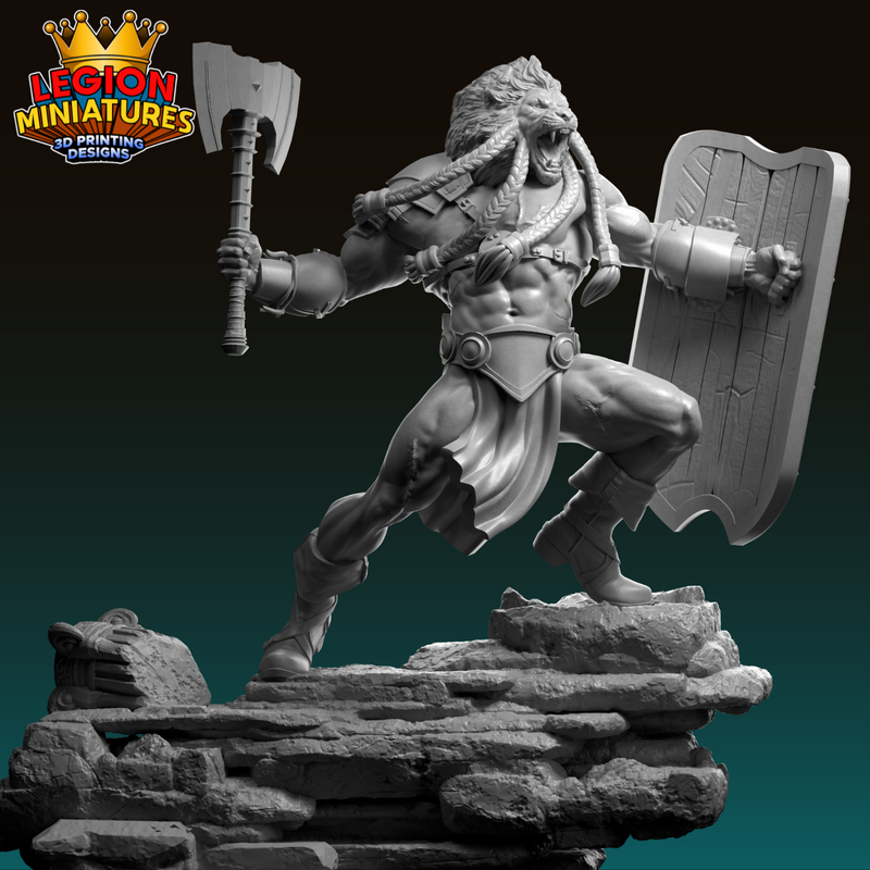 Lion Berserker warrior - 3D Print