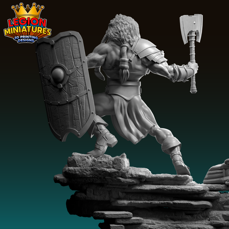 Lion Berserker warrior - 3D Print