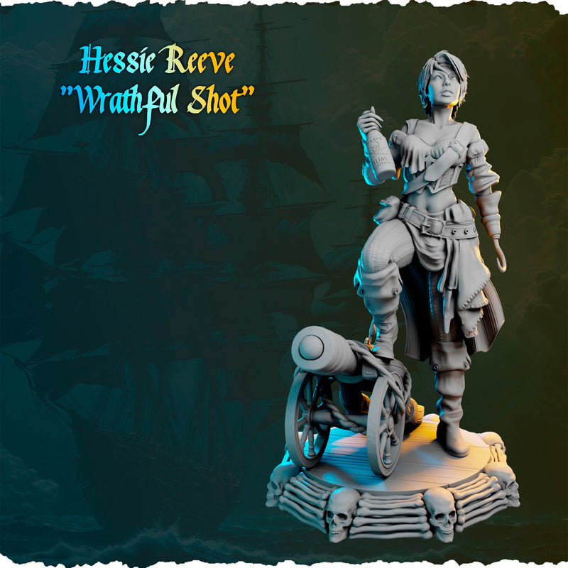 Hessie Reeve "Wrathful Shot" - 32mm - 3D Print