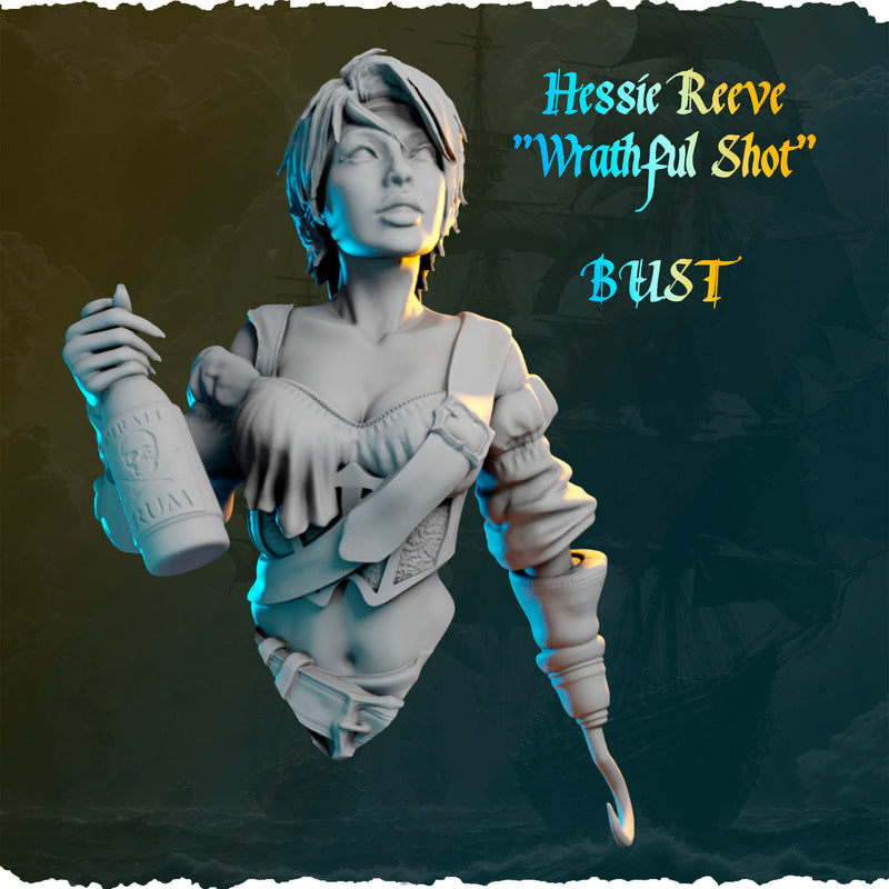 Hessie Reeve "Wrathful Shot" Bust - 3D Print