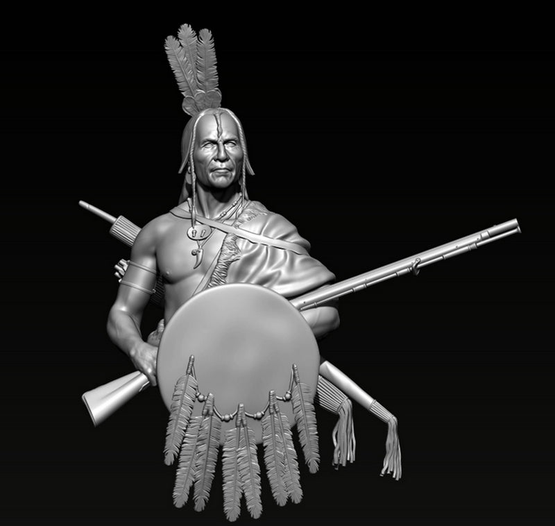 Hidatsa Warrior - Bust