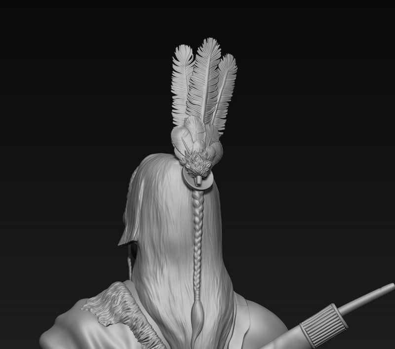 Hidatsa Warrior - Bust