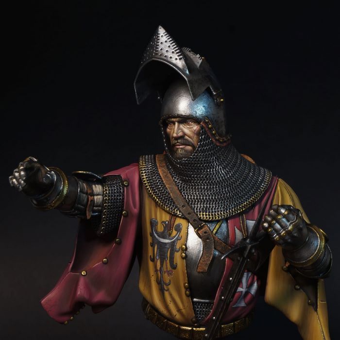 Nemesis Now Into The Knight Silver Resin Bust Skeleton Bust Medieval