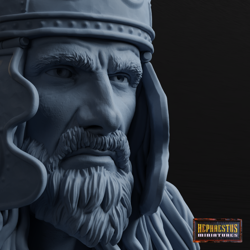 Gaelic Chief V-Neck Bust - 1/6 - 3D Print