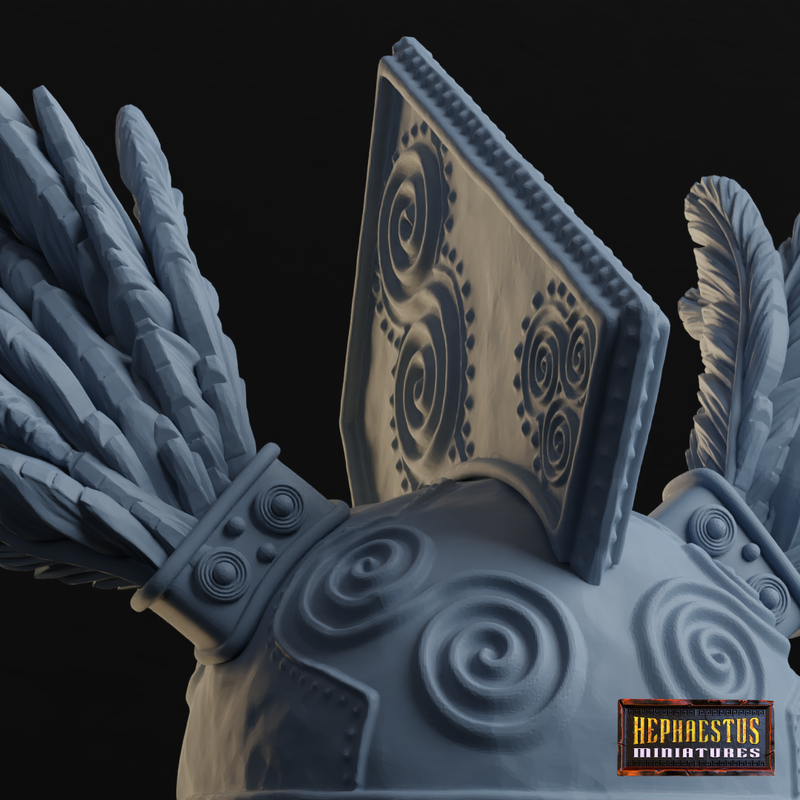 Gaelic Chief V-Neck Bust - 1/12 - 3D Print
