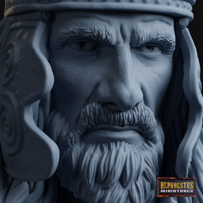 Gaelic Chief Bust 1/6 - 3D Print