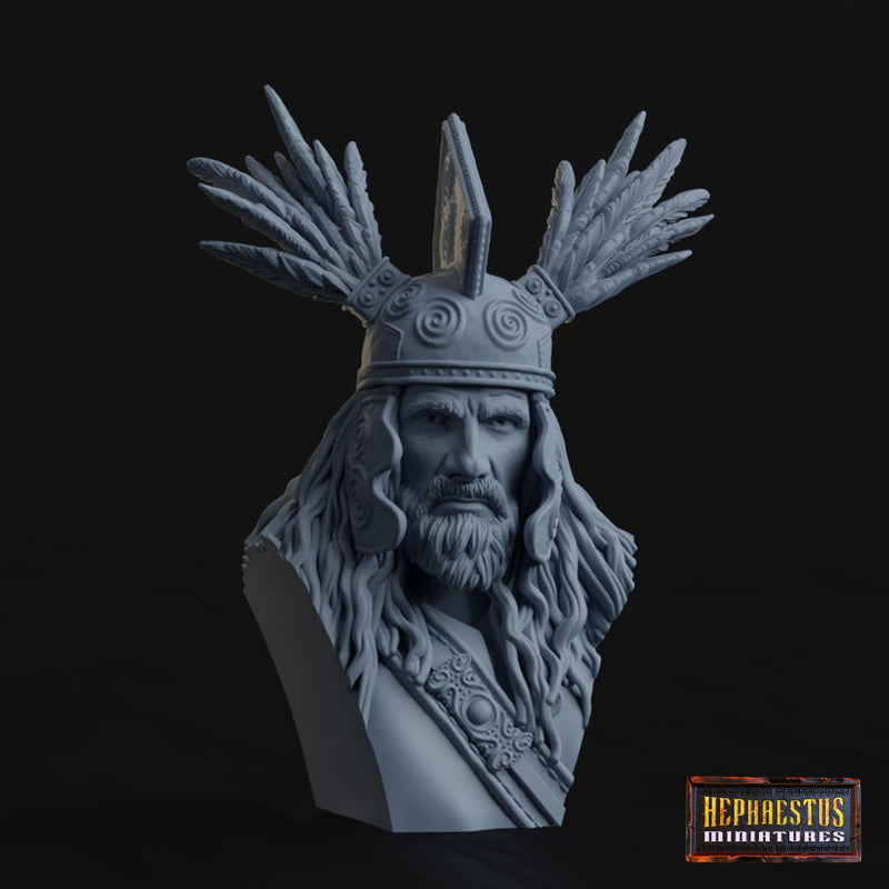 Gaelic Chief V-Neck Bust - 1/6 - 3D Print