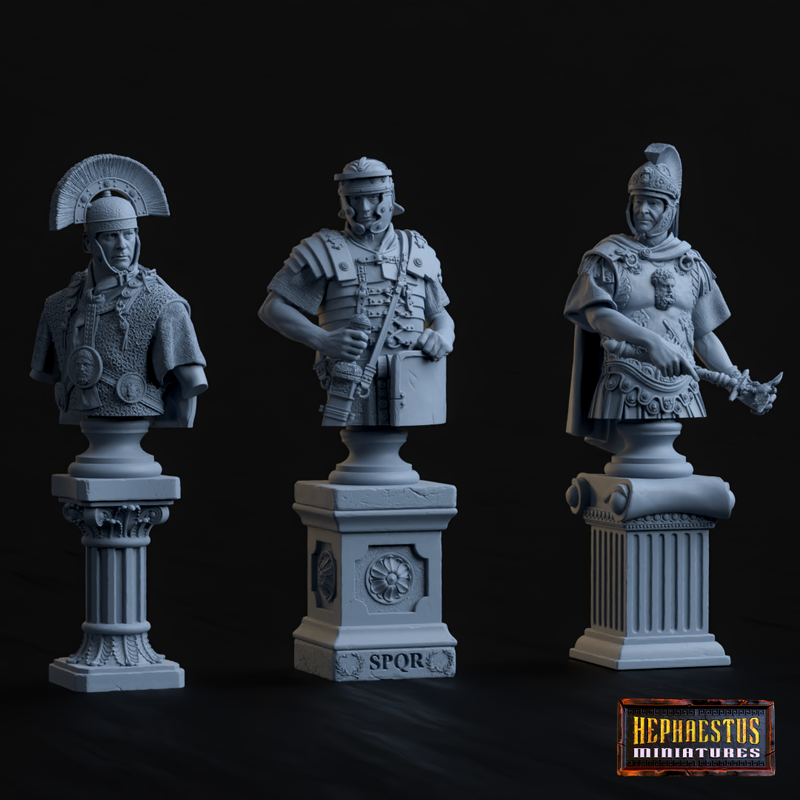 Roman Centurion Shoulder Bust 1/6 - 3D Print
