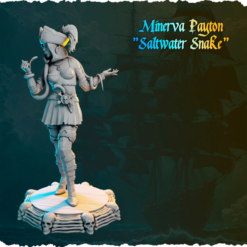 Minerva Payton "Saltwater Snake" - 32mm - 3D Print