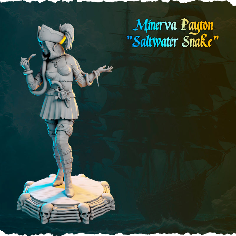 Minerva Payton "Saltwater Snake" - 75mm - 3D Print