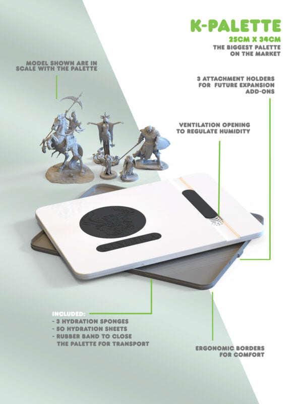 K-Palette, XL Artist Wet Palette – Kimera Kolors - El Greco Miniatures ...