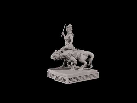 The Lost Kingdom of Seductive Amazons Diorama - 3D Print
