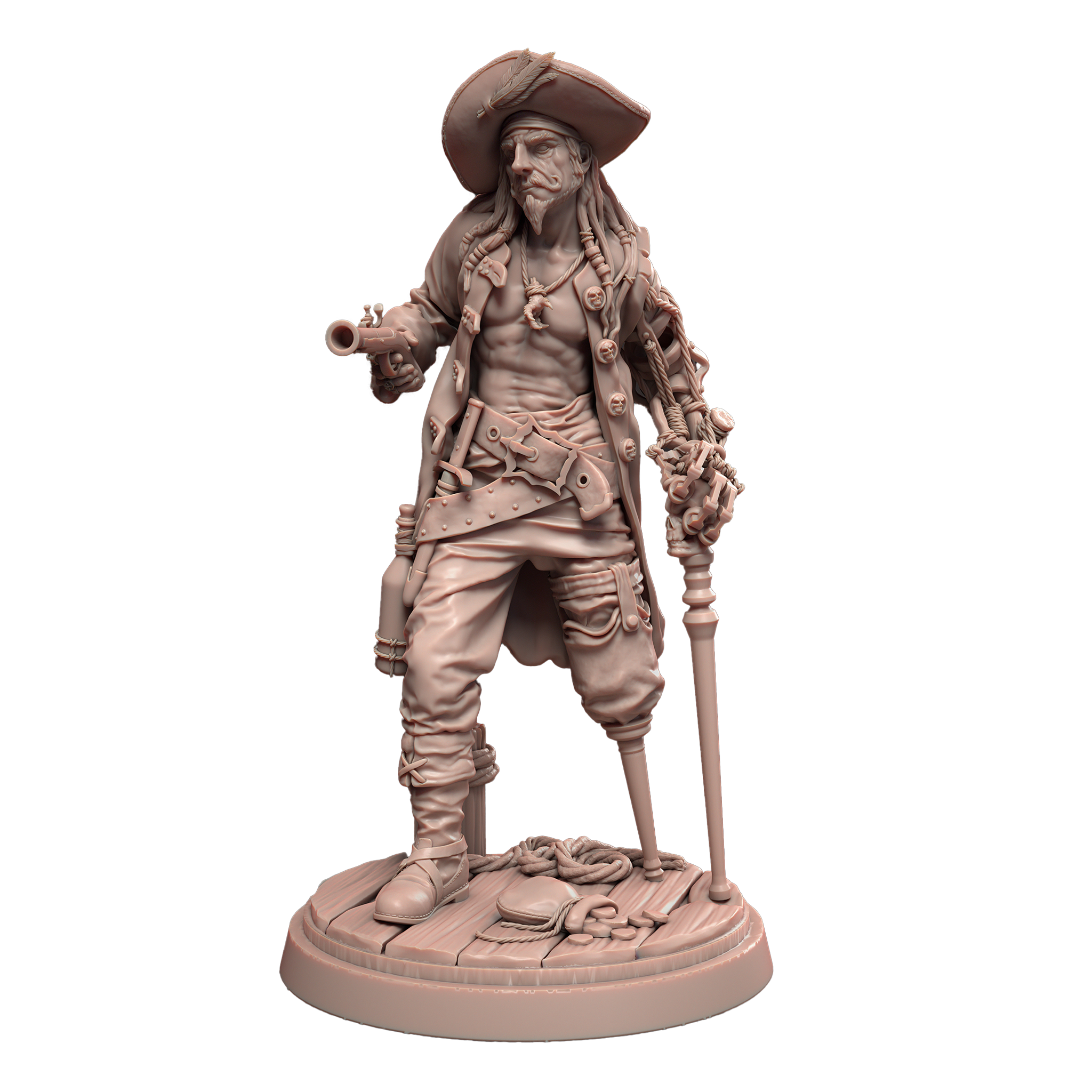 Captain Barnabas, the Infamous Corsair - 3D Print - Magic Lore Studios ...