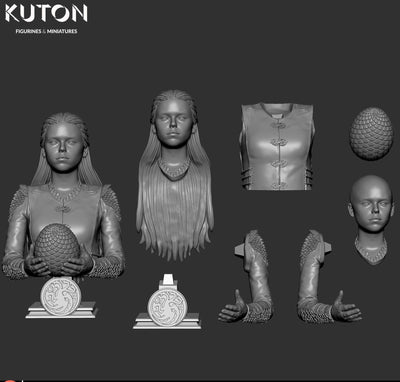 Rhaenyra Bust - 3D Print