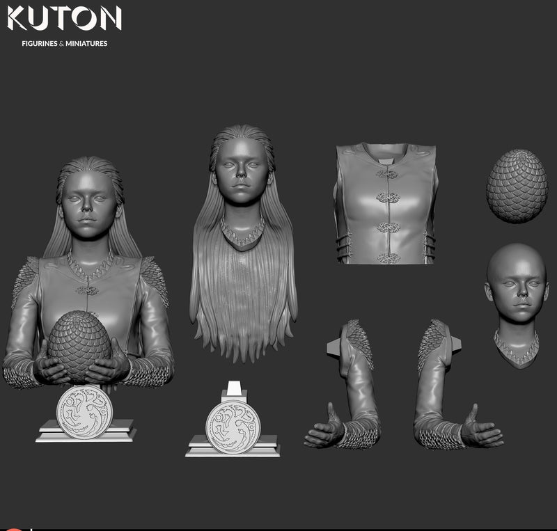 Rhaenyra Bust - 3D Print