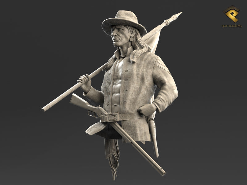 US Cavalry Indian Scout "Curley" 1/12 Bust