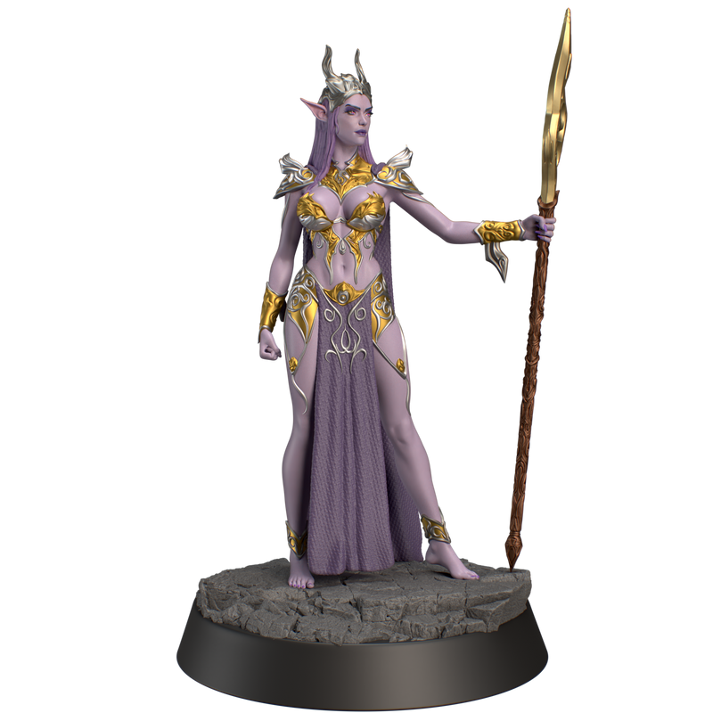 The Dark Elf Queen Zephyra - 32mm - 3D Print