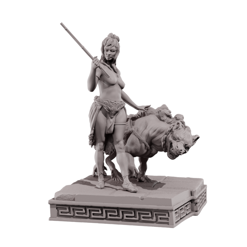 The Lost Kingdom of Seductive Amazons Diorama - 3D Print