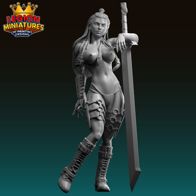 Varya Barbarian Warrior - 3D Print