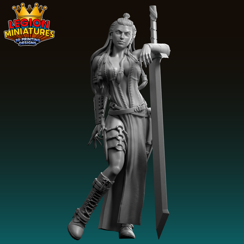 Varya Barbarian Warrior - 3D Print