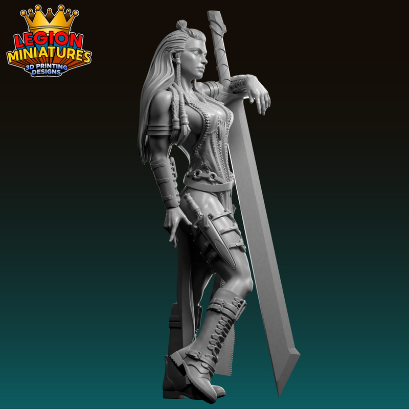 Varya Barbarian Warrior - 3D Print