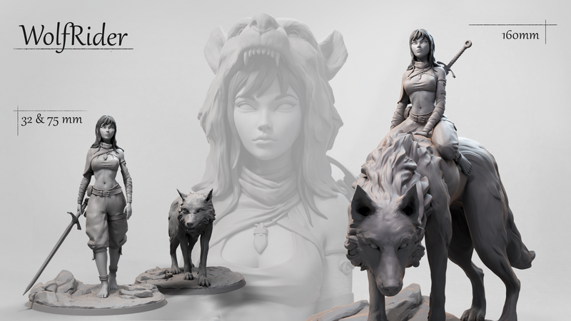 Wolf Rider - 3D Print