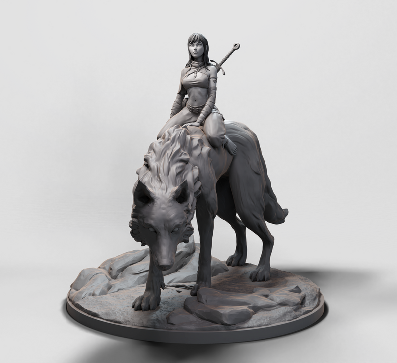 Wolf Rider - 3D Print